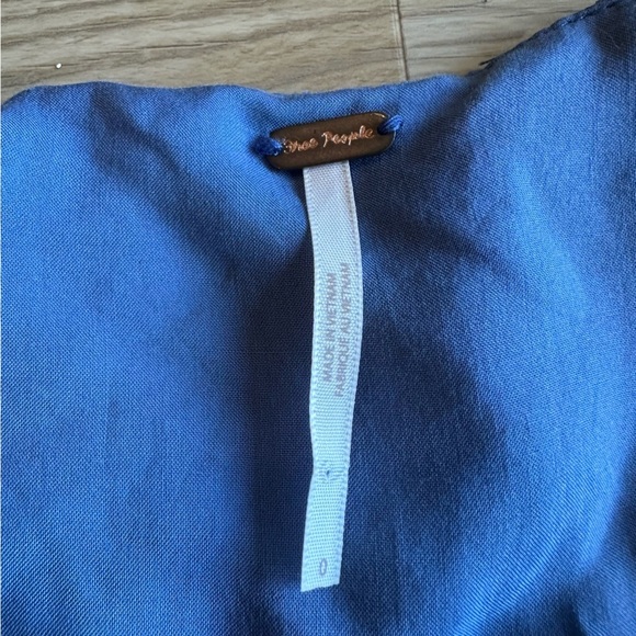 Free people Sweetest Thing Mini Dress in Midnight Cowboy size 0 long sleeve - Picture 9 of 11